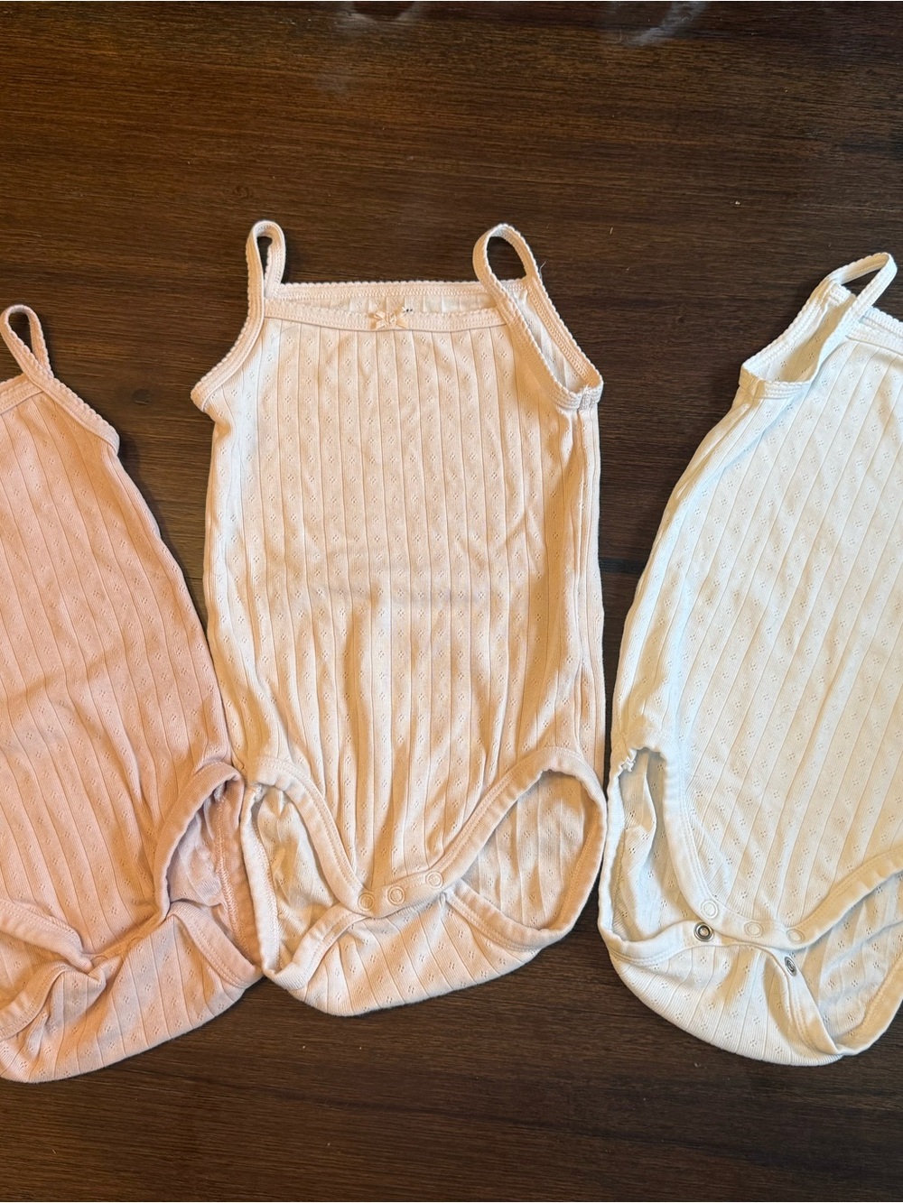 Kids Sleeveless One-Piece Bodysuit - White and pinks H&M
